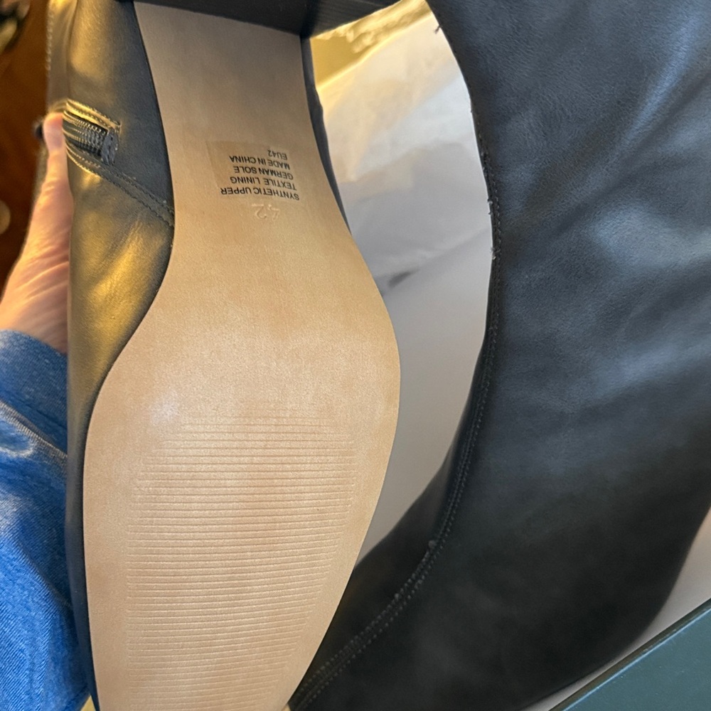 Anthropologie Charcoal Heeled Boots - Picture 5 of 8